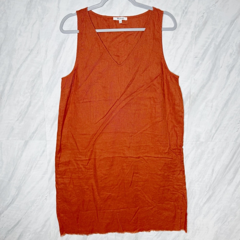 Madewell Sleeveless Orange Dress